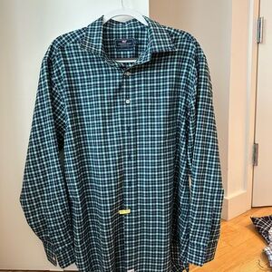 Vineyard Vines Classic Fit Murray Shirt Green Plaid